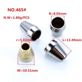 Bronze/Rose Gold/White/Glossy black/Gold/Platinum/Matte black-Alloy End Stopper