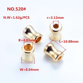 Bronze/Rose Gold/Glossy black/Gold/White/Platinum/Matte black-Alloy End Stopper Bronze/Rose Gold/Glossy black/Gold/White/Platinum/Matte black-Alloy End Stopper