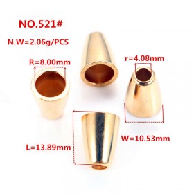 Bronze/Rose Gold/Glossy black/Gold/White/Platinum/Matte black-Alloy End Stopper