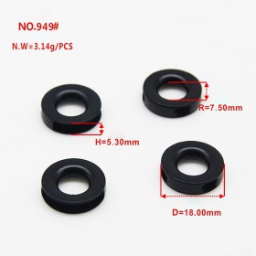 Bronze/Matte black/Gold/Glossy black/White/Platinum/Rose Gold-Alloy End Stopper