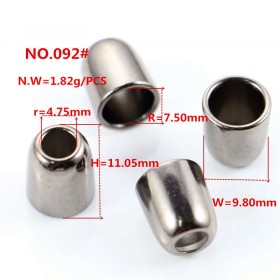 Matte black/Bronze/Gold/Platinum/White/Rose Gold/Glossy black-Alloy Rotundity End Stopper Matte black/Bronze/Gold/Platinum/White/Rose Gold/Glossy black-Alloy Rotundity End Stopper