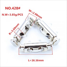 Rose Gold/White/Matte black/Bronze/Gold/Platinum/Glossy black-Alloy Spring Buckle