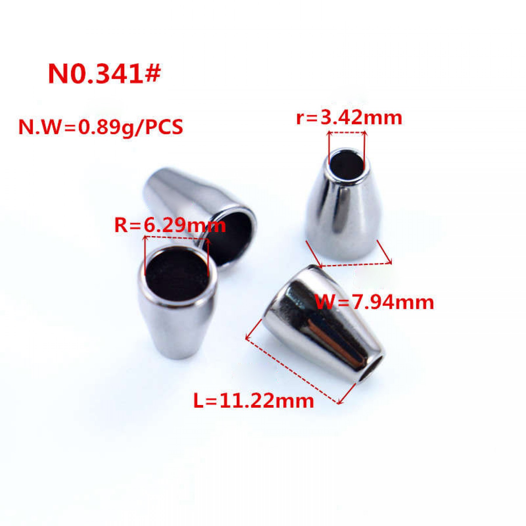 Platinum/Gold/Matte black/Rose Gold/White/Glossy black/Bronze-Alloy End Stopper